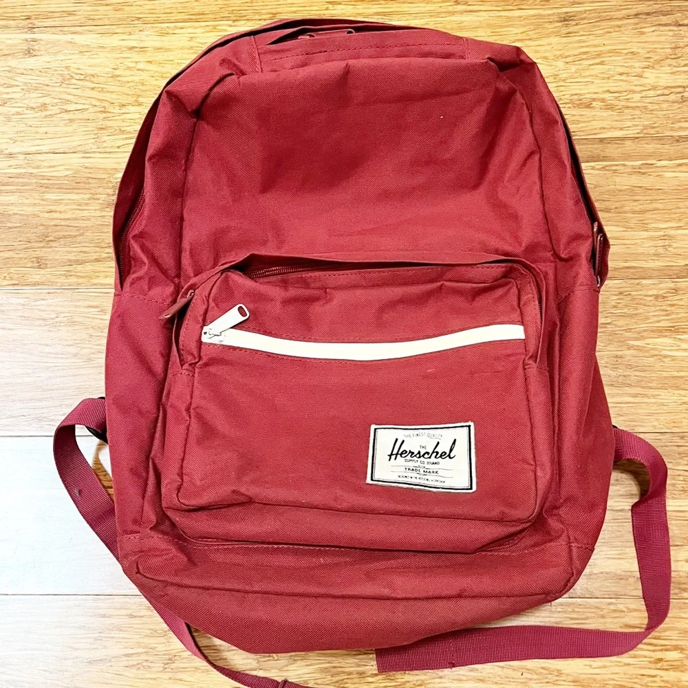 Herschel Supply Company Maroon Backpack with White Trim